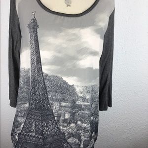 Edista gray tunic blouse